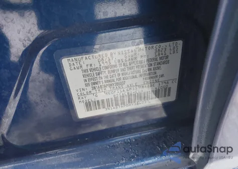 2017 Nissan Sentra S z USA, uszkodzony, nr VIN 3N1AB7AP0HY386037